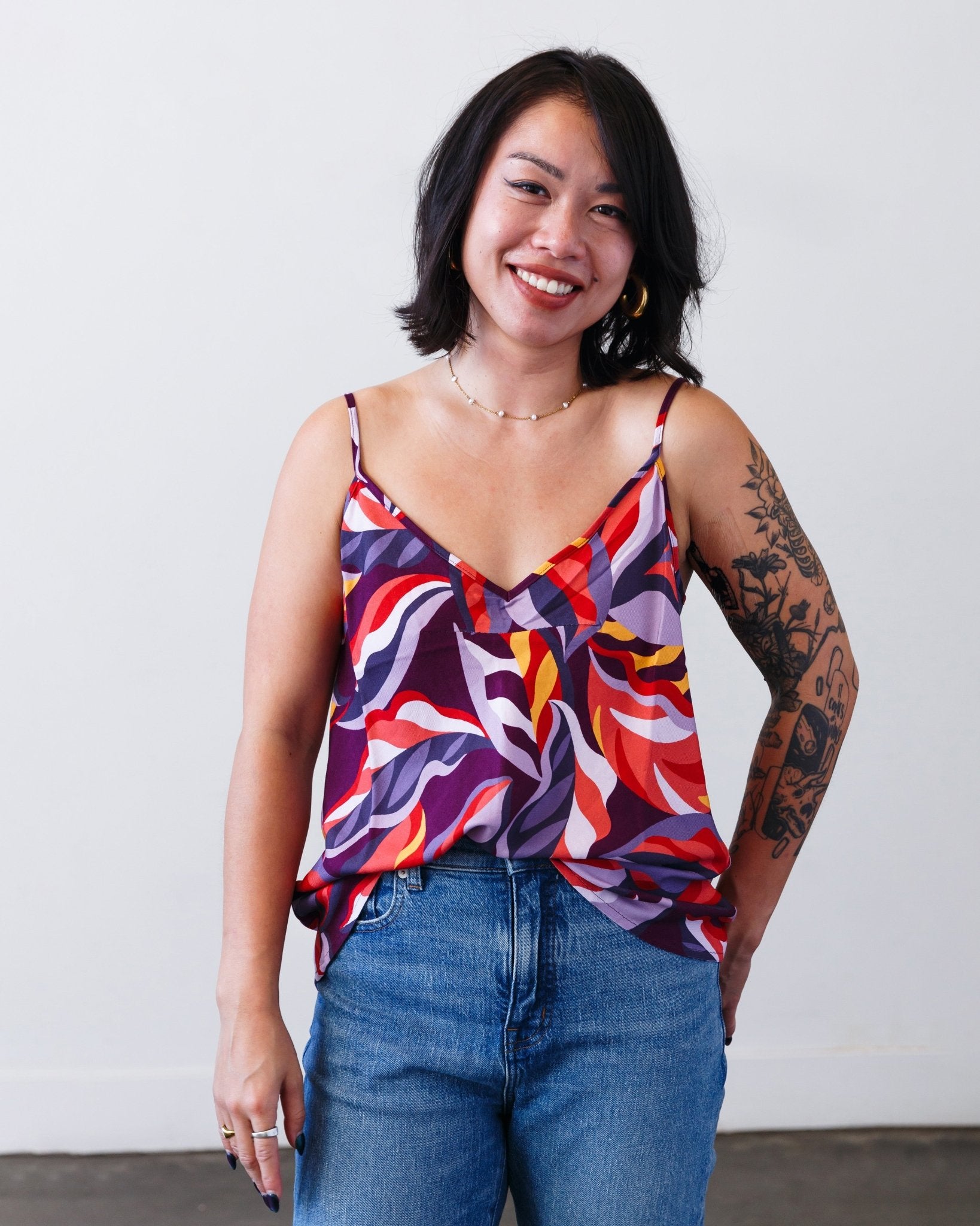 The Printed Valencia Tank - Extra Small - | DEVAN GREGORI