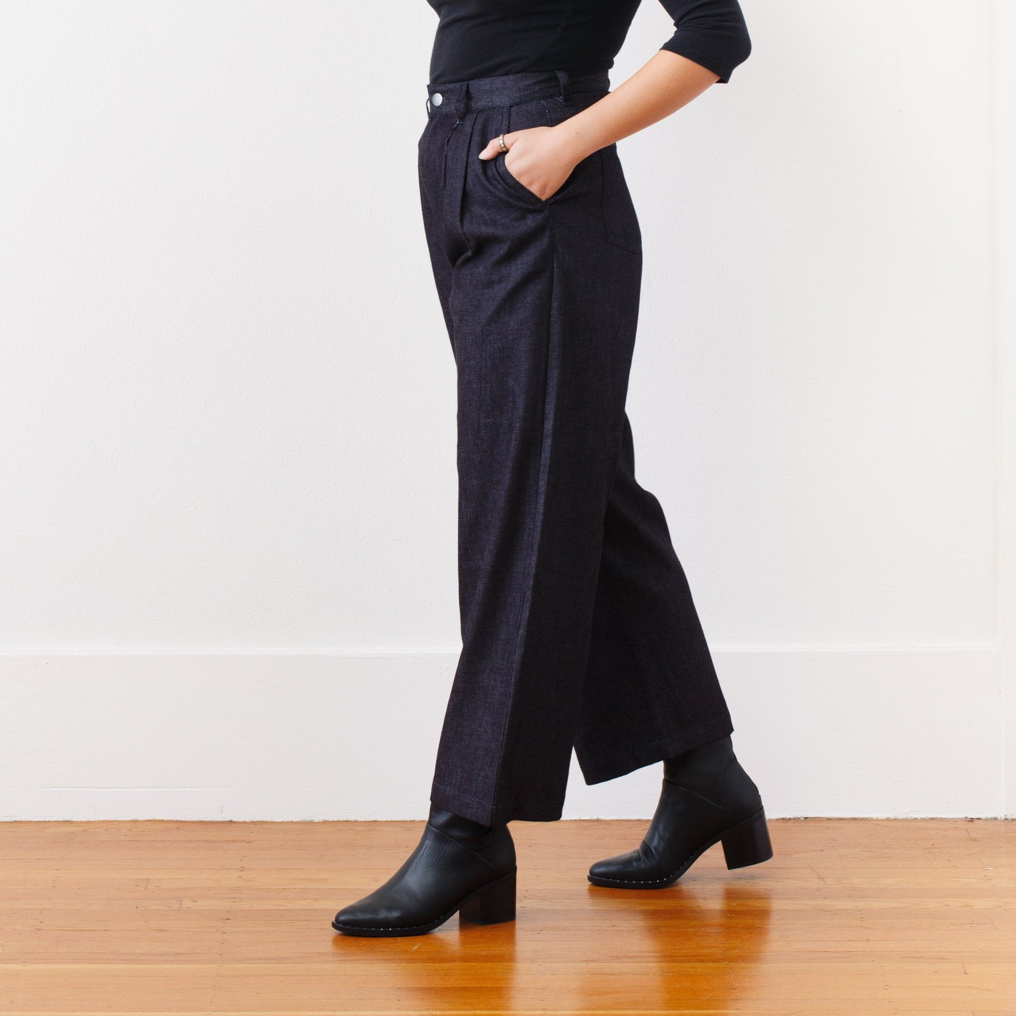 The Solid Stevie Pant - Small - Indigo | DEVAN GREGORI