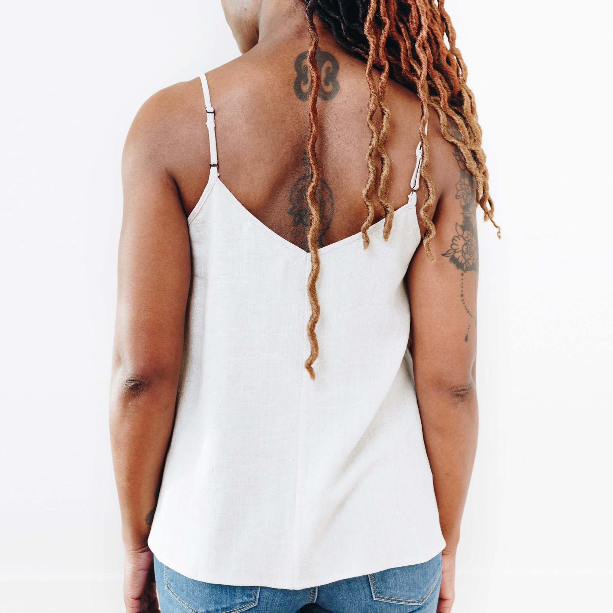 The Valencia Tank, White - Small - | DEVAN GREGORI