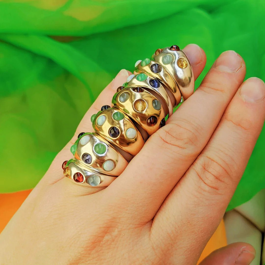 The Wide Confetti Ring - Bronze - Primaries | Take Shape Studio